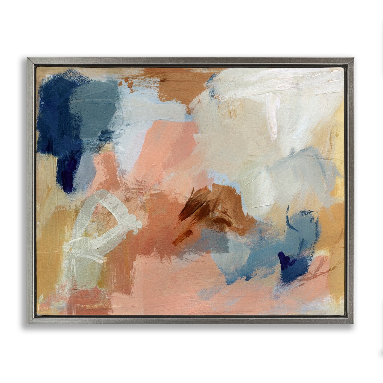Stupell Industries Rustic Neutrals Painting Framed Floater Canvas Wall Art Design by Victoria Barnes